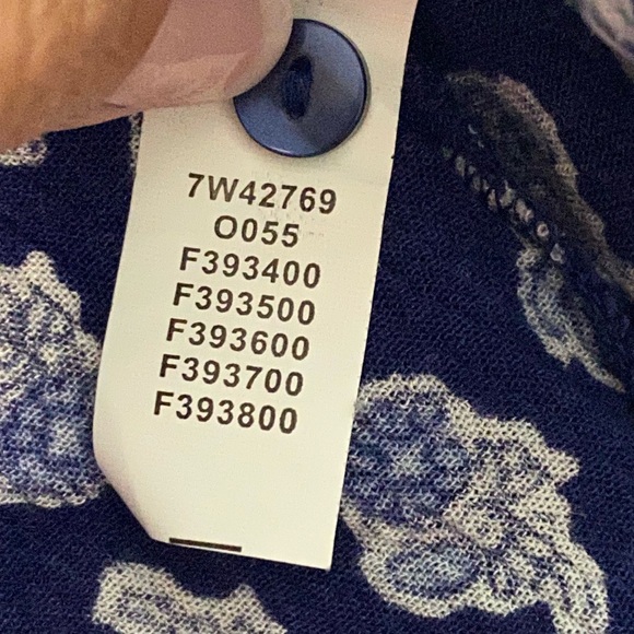 Lucky Brand royal blue paisley printed button up s - Picture 8 of 10